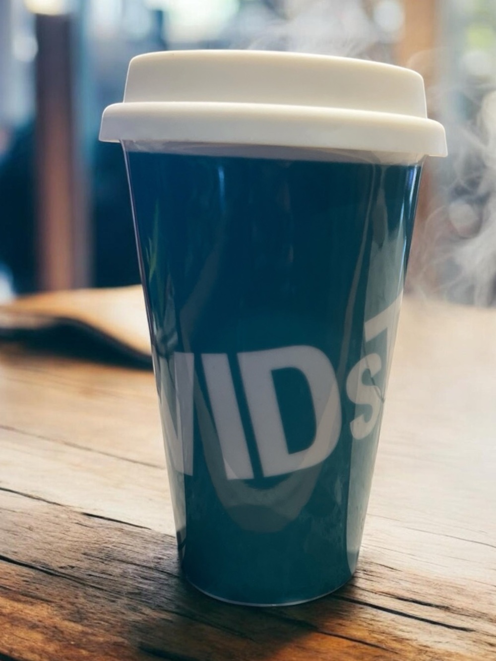 David’s Tea Ceramic To Go Mug with silicon lid
